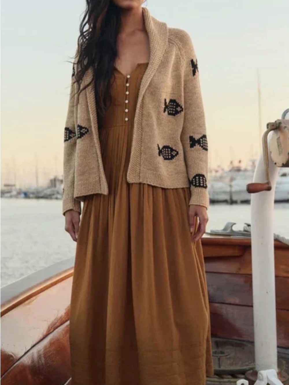 The Swimming Fish Lodge Cardigan